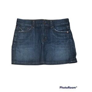 CITIZENS OF HUMANITY Denim Jean Mini Skirt Size 27 Distressed